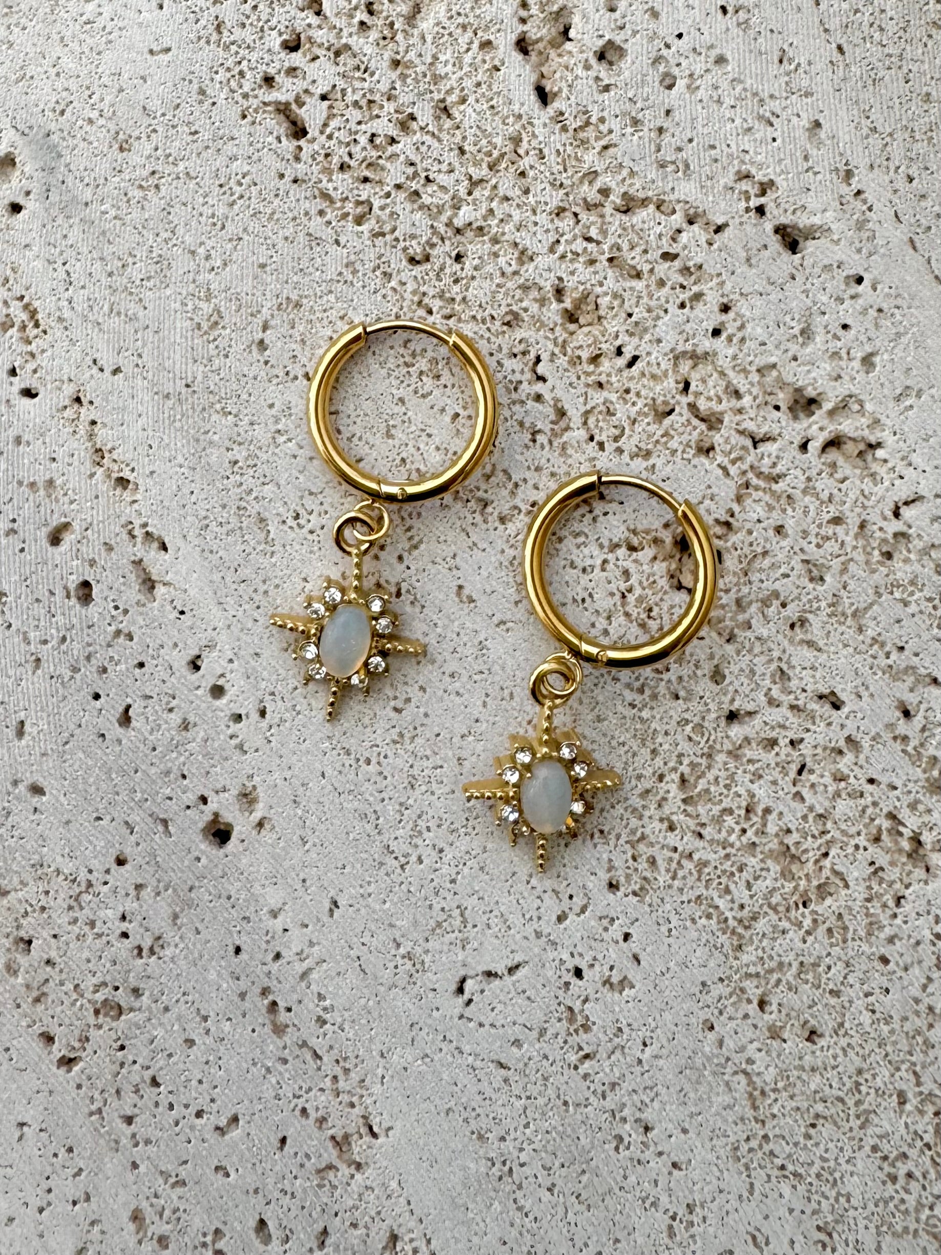 Luna Sunburst Hoops