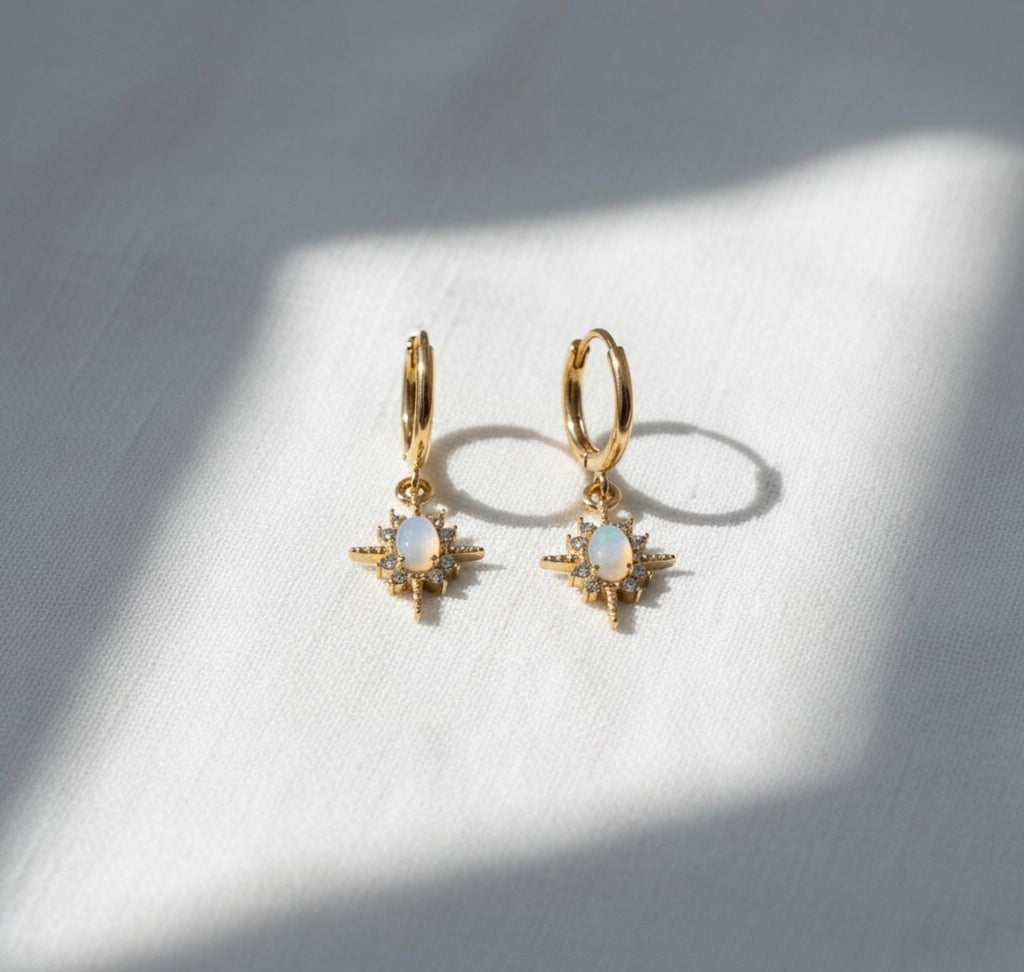 Luna Sunburst Hoops