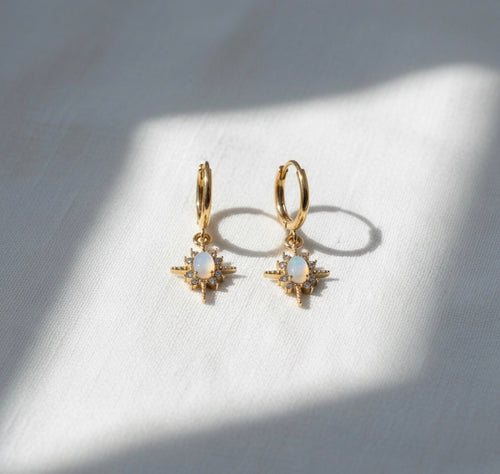 Luna Sunburst Hoops