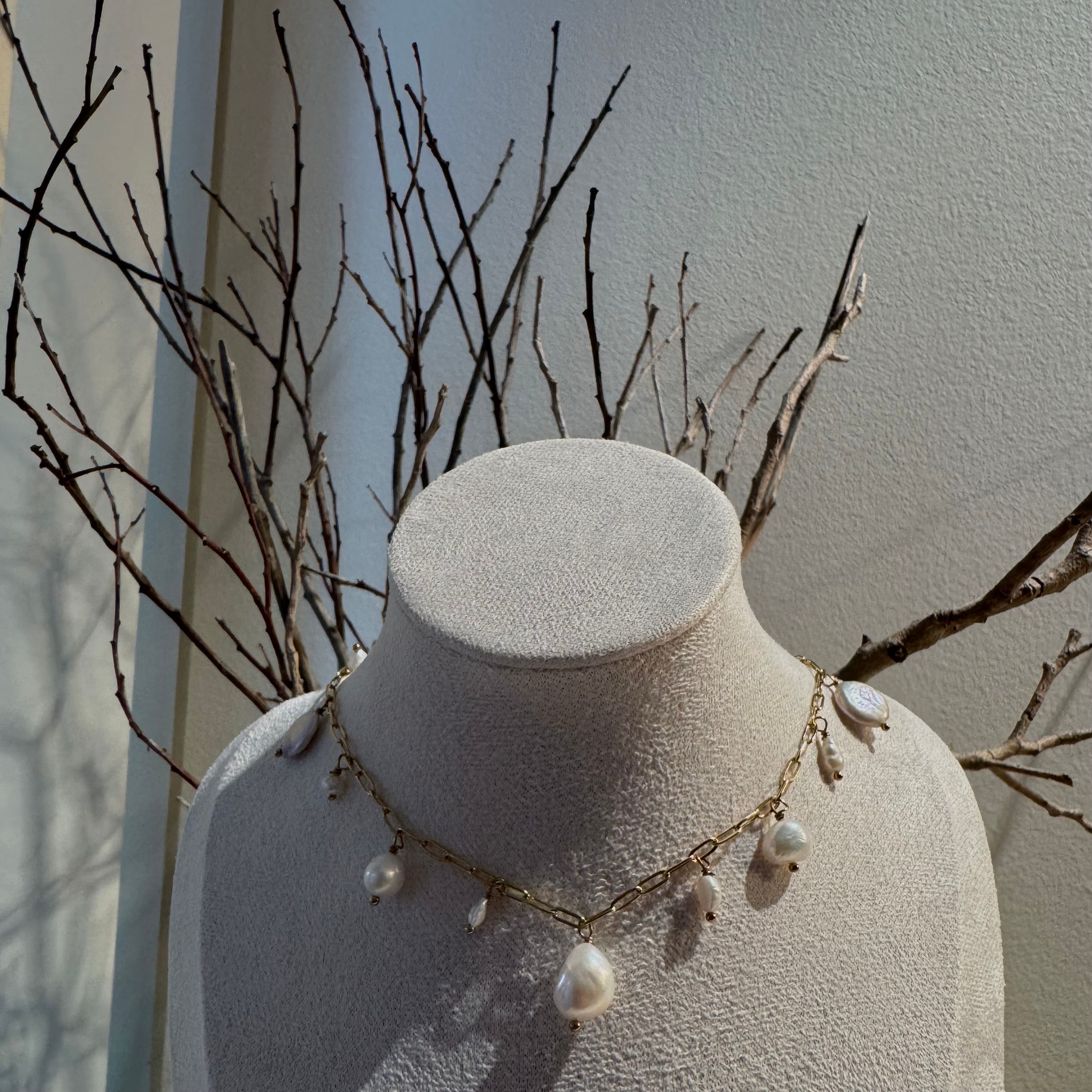 Pearl Cascade Necklace