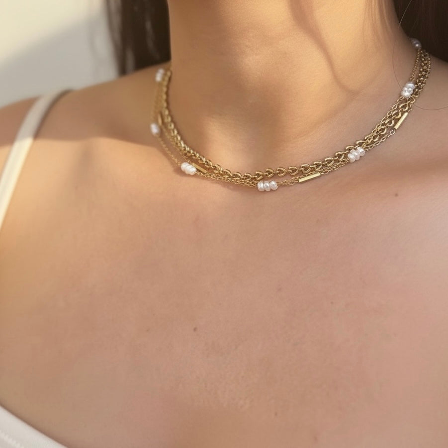 Sea Mist Pearl Chain