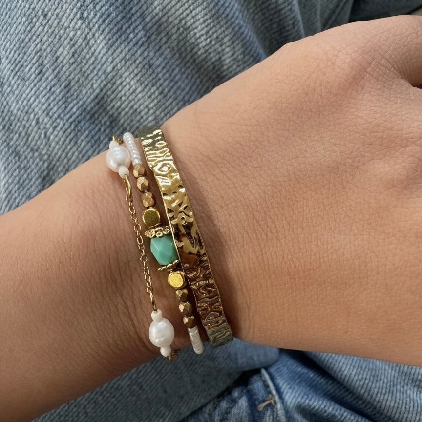 Golden Current Cuff