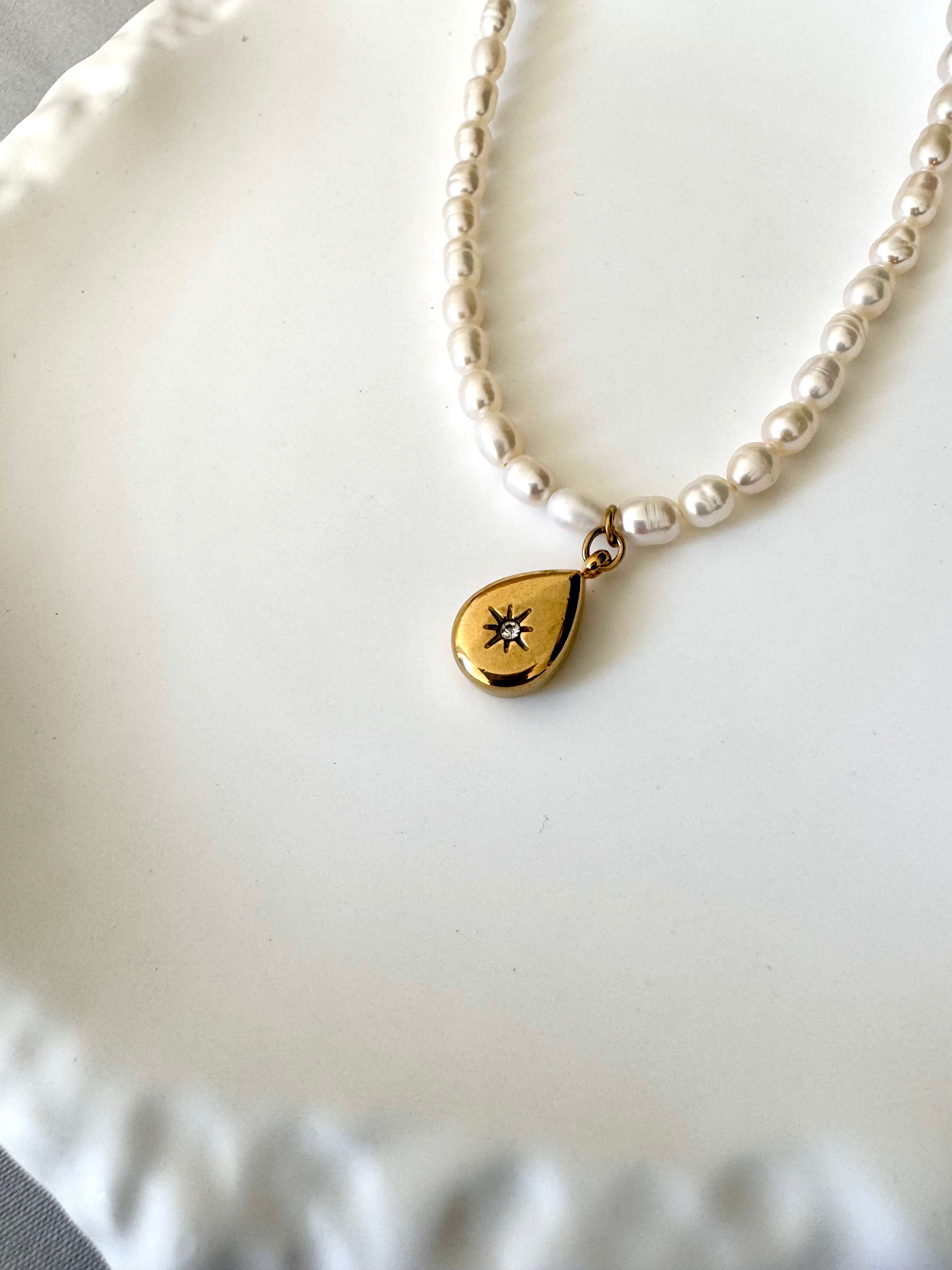 Luna Tide Pearl Necklace