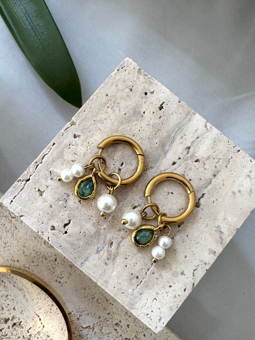 Tide Gem Hoops
